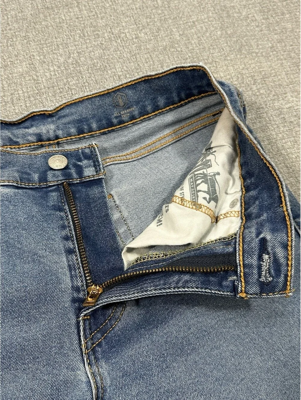 Levi’s 511 Slim Fit Jeans Men’s 28x27 Blue Denim Waterless Raw Hem